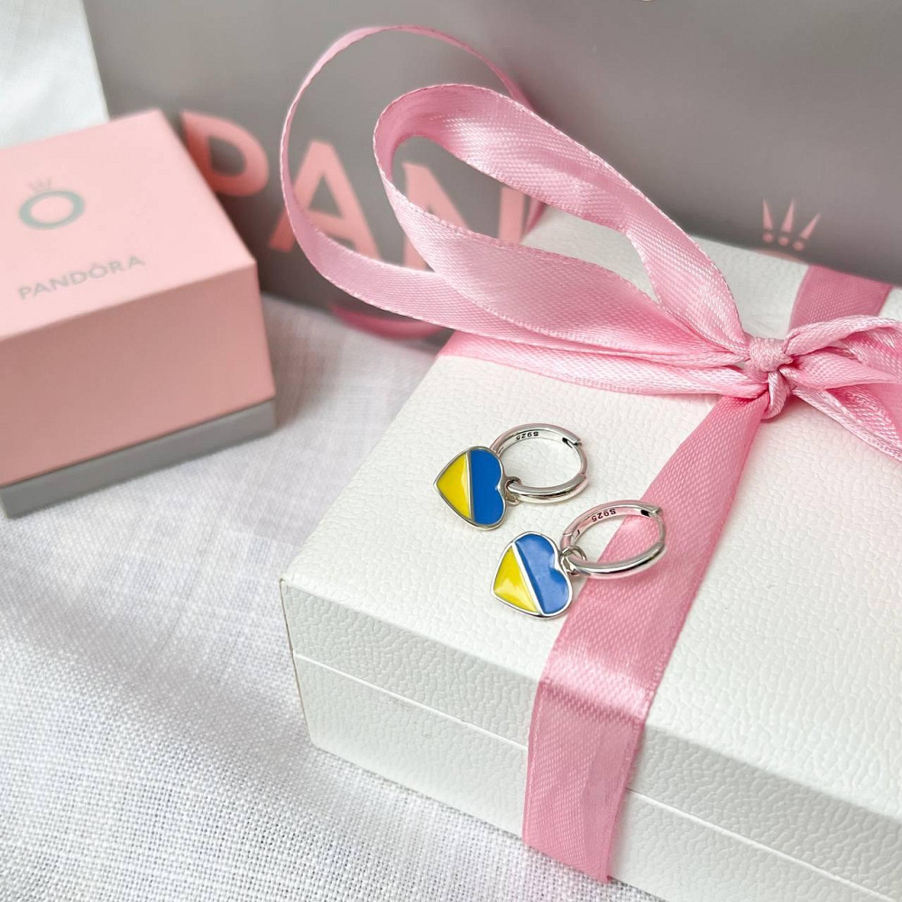 Срібні сережки "З Україною в серці" MasterSem Київ - фото 7