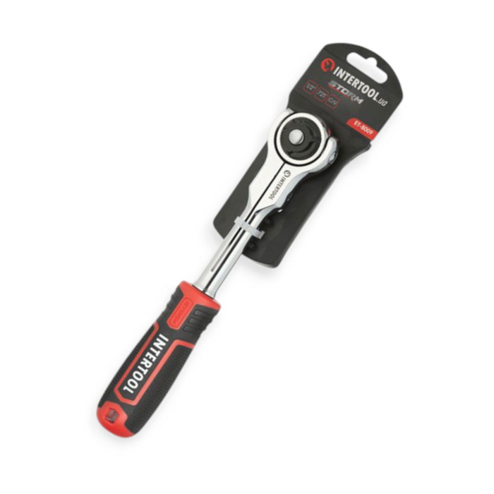 Тріска з квадратом 1/2" 72 зуба 250 мм CrV Storm шарнірна (360°) Мукачево - фото 4