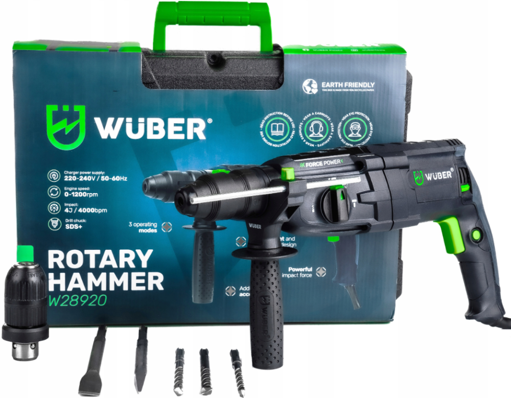 Дрель ударная 2500Вт Wuber (Польша) Киев - изображение 10