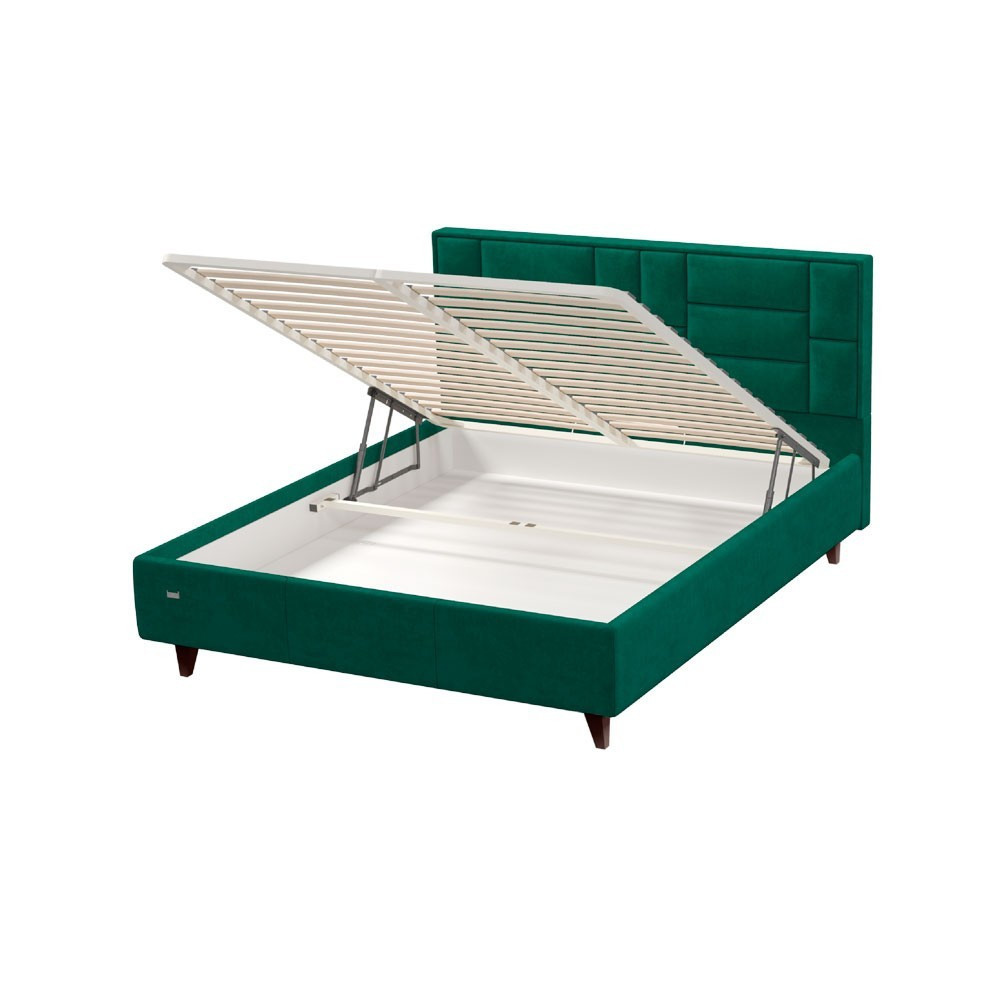 Кровать TaurusDesign Bagheera VIP с дополнительной металлической цельносварной рамой 140x200 зеленый Киев - изображение 9