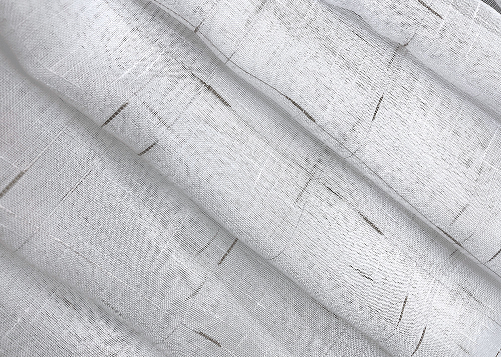 Тюль VR-Textil 1210т Івонна Льон Білий з бронзовим вкрапленням 500х250 см (43-061) Київ - фото 6