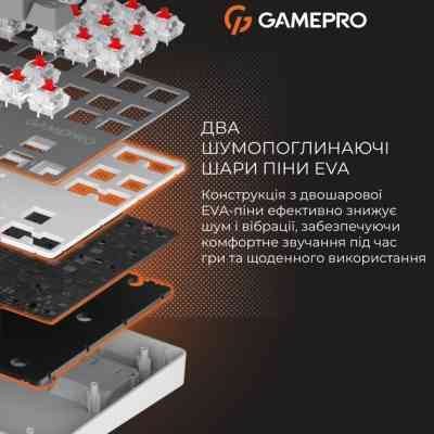 Клавиатура GamePro Genesis Metallic MK110G Outemu Red Switch USB UA Gray (MK110G) Винница