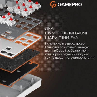 Клавіатура GamePro Genesis Metallic MK110G Outemu Red Switch USB UA Gray (MK110G) Вінниця - фото 5