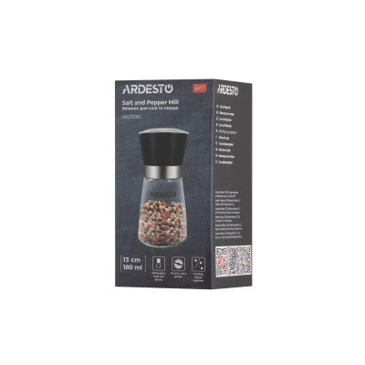 Млинок для спецій Ardesto Gemini Чорний (AR2101BL) Вінниця - фото 7