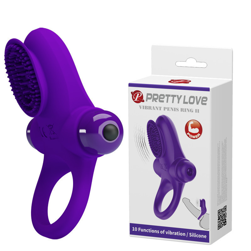 Эрекционное кольцо - Pretty Love Vibrant Penis Ring II Purple Sex Aura Киев - изображение 1
