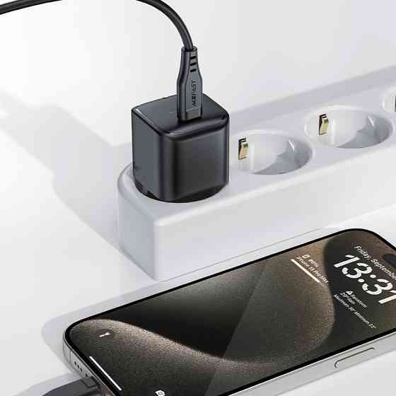 Зарядний пристрій USB-C 30W Gan A77 mini Fast Charger Black Acefast Винница