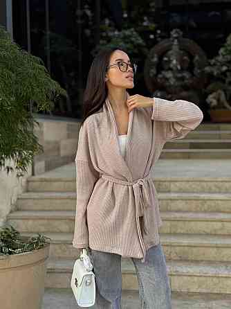 Женский теплый модный кардиган. Беж, 42/44 Одесса