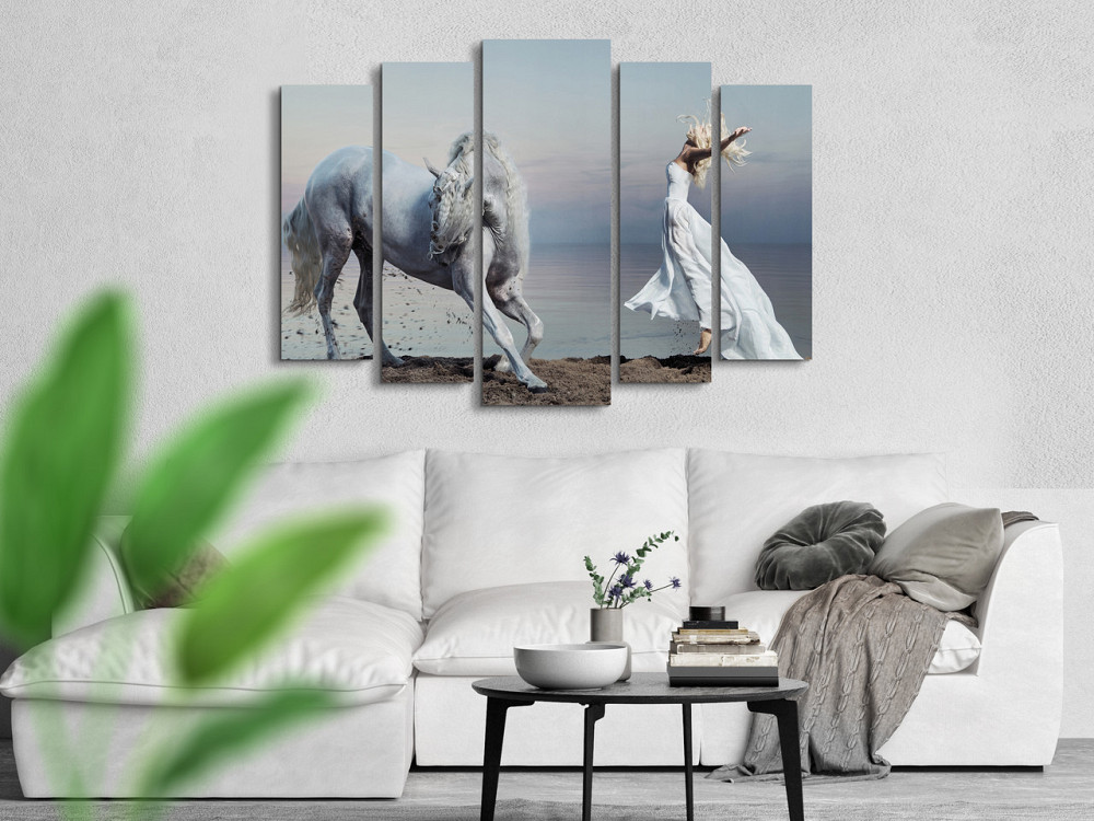 Модульна картина Кінь і Дівчина Art-298_5 ( 80х118см ) Київ - фото 2