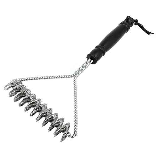 Щітка для очищення гриля BBQ безпечна з ручкою, 1 спіраль, сталь Вінниця