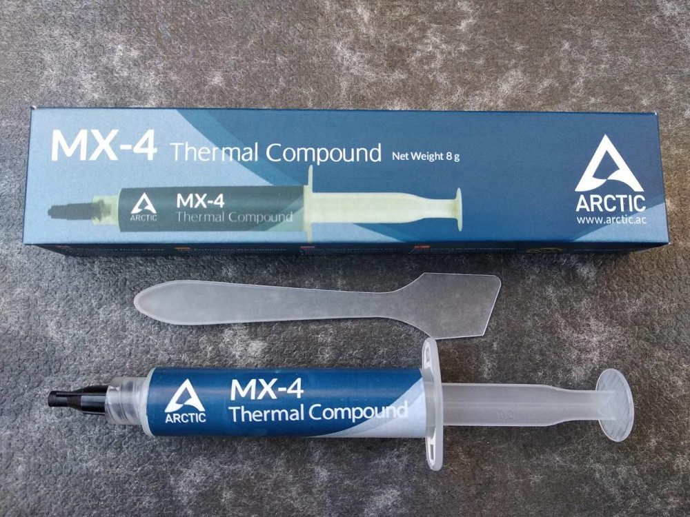 Термопаста Arctic MX-4, теплороводимость 8.5 Вт/мК, серая, в шприце, 8 грамм Полтава - изображение 1