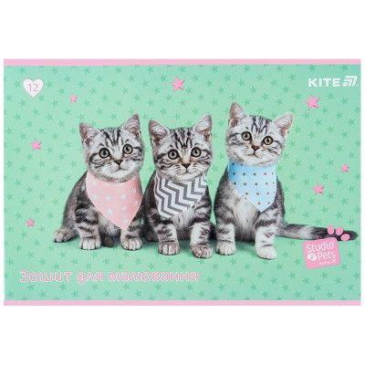 Альбом для рисования Kite Studio Pets, 12 листов (SP25-241) Винница - изображение 5