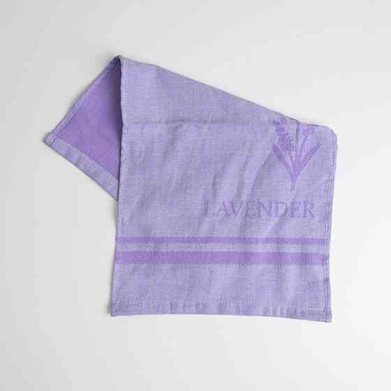 Полотенце кухонное Lavender 30x50 см пестротканое 260 г/м2 100% хлопок (Серо-лавандовый) Сумы