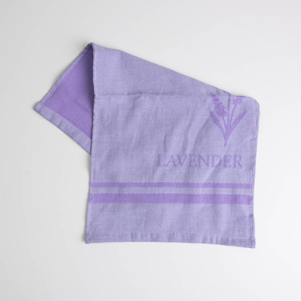Полотенце кухонное Lavender 30x50 см пестротканое 260 г/м2 100% хлопок (Серо-лавандовый) Сумы - изображение 1