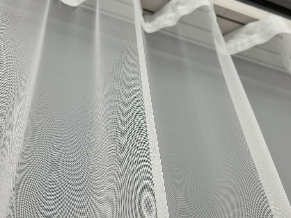 Тюль фатин з вишивкою колір білий з пудровим 1506т Київ - фото 5