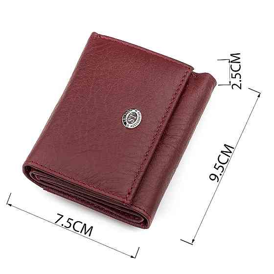 Гаманець ST Leather 18324 (ST440) шкіряний Бордовий Київ