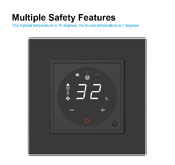 LIVOLO Термостат (терморегулятор) сенсорний для внутрішньопідлогового конвектора водяного опале Коломия