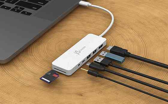 USB-хаб J5create USB-C 6-в-1 White (JCD373EW-N) ( 15448 ) Харків