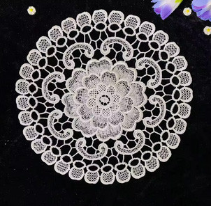 Серветка кругла мереживна біла Київ - фото 2