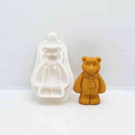 Молд из силикона Мишка 105 на 65 мм серый Киев