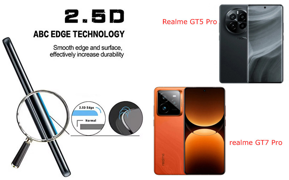 Захисне скло ArmorGlass для Realme GT5 Pro, realme GT7 Pro – стійке до подряпин та ударів Київ - фото 2