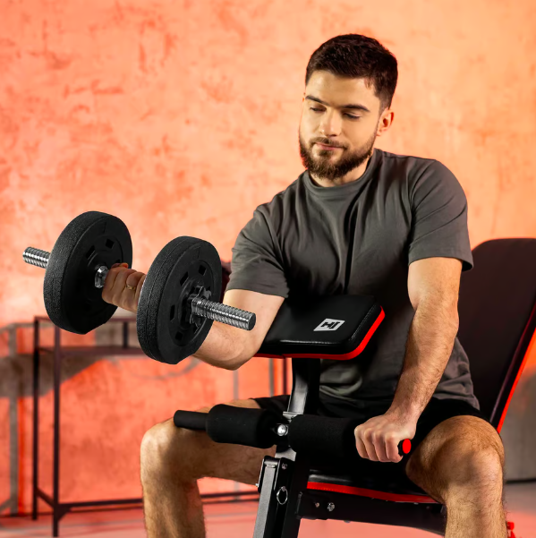 Гантеля композитна Hop-Sport 20 кг розбірна для дому та залу силових тренувань Київ - фото 2