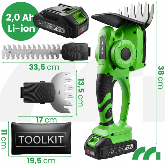 Аккумуляторные ножницы для травы Maltec 500Вт (Польша) Киев