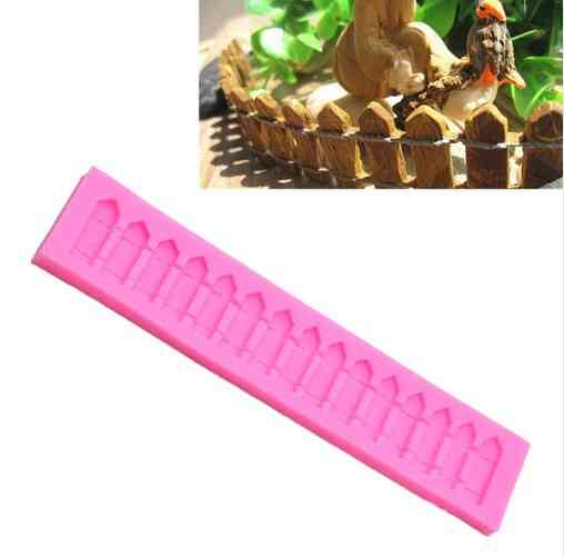 Молд силиконовый Забор 180 на 32 мм розовый Киев