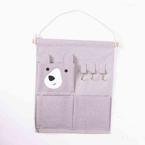 Yiwu Підвісний органайзер на 3 відділення 28×33 (см) Сірий HP-41-12G Коломия