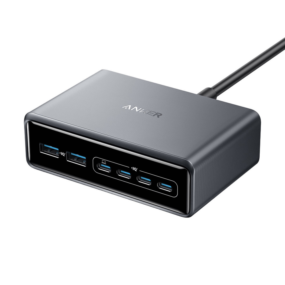 Мережевий зарядний пристрій Anker PowerPort GaNPrime 200 W 4xUSB Type-C, 2xUSB Type-A Black (A2683341) ( 21134 ) Харьков - изображение 1