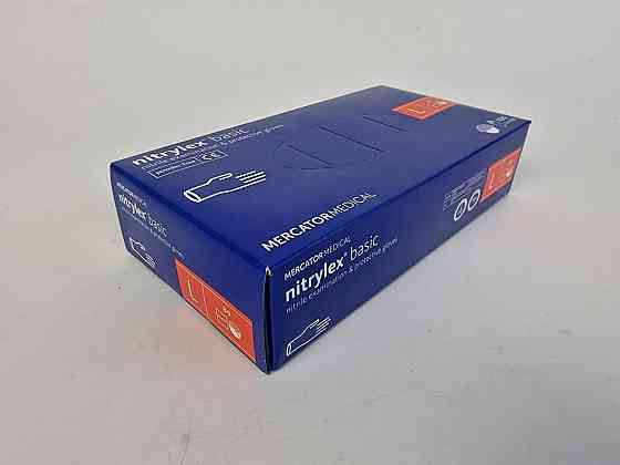 Рукавиці Нітрил Синій (100 шт.) L "nitrylex" (1 пачка) Харків