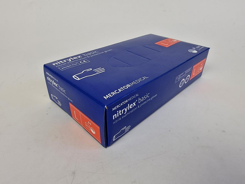 Рукавиці Нітрил Синій (100 шт.) L "nitrylex" (1 пачка) Харків - фото 2