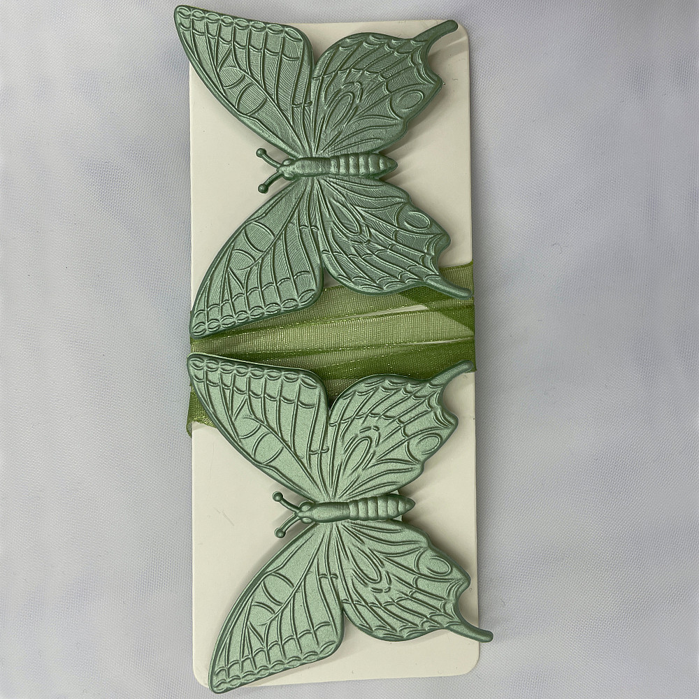 Магниты для штор и гардин Бабочка набор 2 шт Салатовый (81-160) Киев - изображение 5