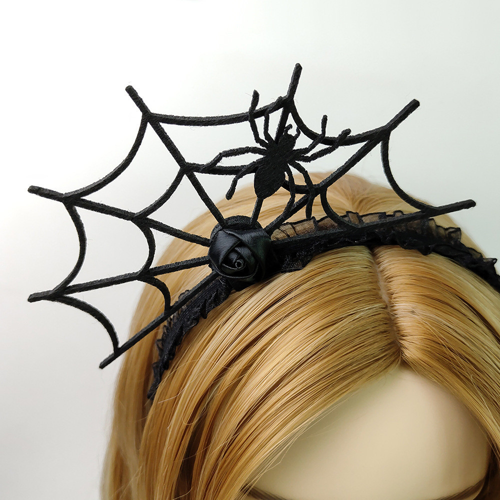 Обруч на Хэллоуина Паутина и паук one size черный Киев - изображение 10
