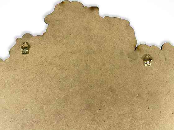 Карта Украины из натурального дерева на стену 59х40 см, карта Украины навесная Каменец-Подольский