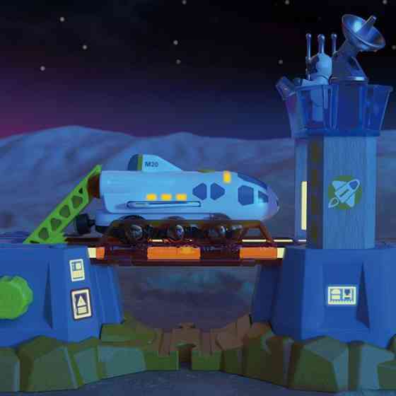 Іграшковий шатл Hape до залізниці (E3872) Харків