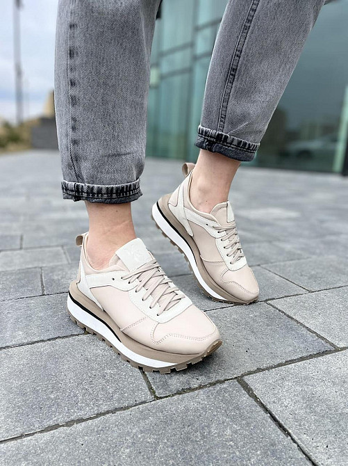 PLstep Кросівки жіночі PLstep 47 бежеві (весна-осінь, шкіра натуральна) (4998) Коломыя - изображение 8