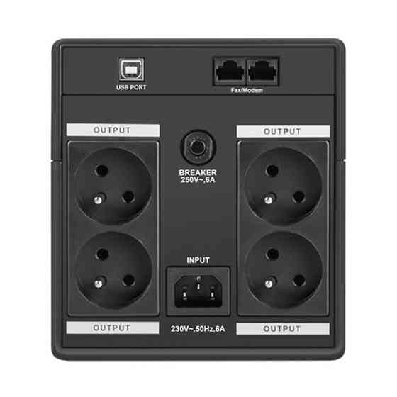 ДБЖ Armac HOME H/1500E/LED, Line Interactive 1500VA/950W, 4хFrench, USB-B LCD Metal Case (H/1500E/LED) Київ