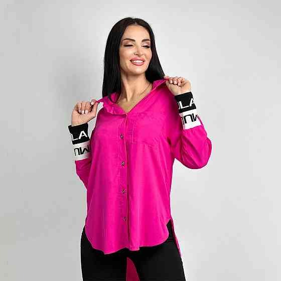 Удлиненная женская блузка 