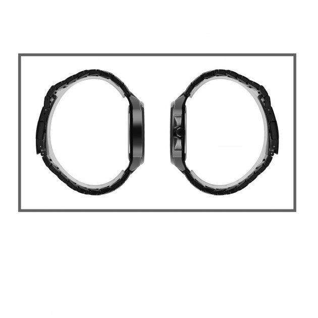 Мужские наручные часы Skmei 1712 Черный с белым циферблатом Винница - изображение 5