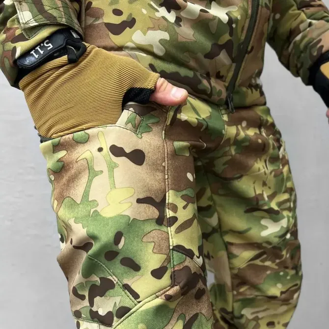 Мужской зимний костюм ambush с атласной подкладкой / Куртка cordura 300 + Брюки softshell мультикам размер 54 Киев - изображение 18