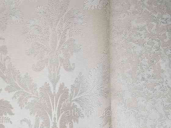 Обои виниловые на бумажной основе Sirpi Italian Silk7 1.04х10 вензеля крупные структурные беж на белом 60012 Киев