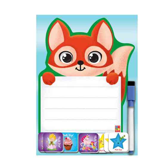 Магнітна дошка "Лиса" з маркером Vladi Toys VT3601-21 (укр.) Вінниця