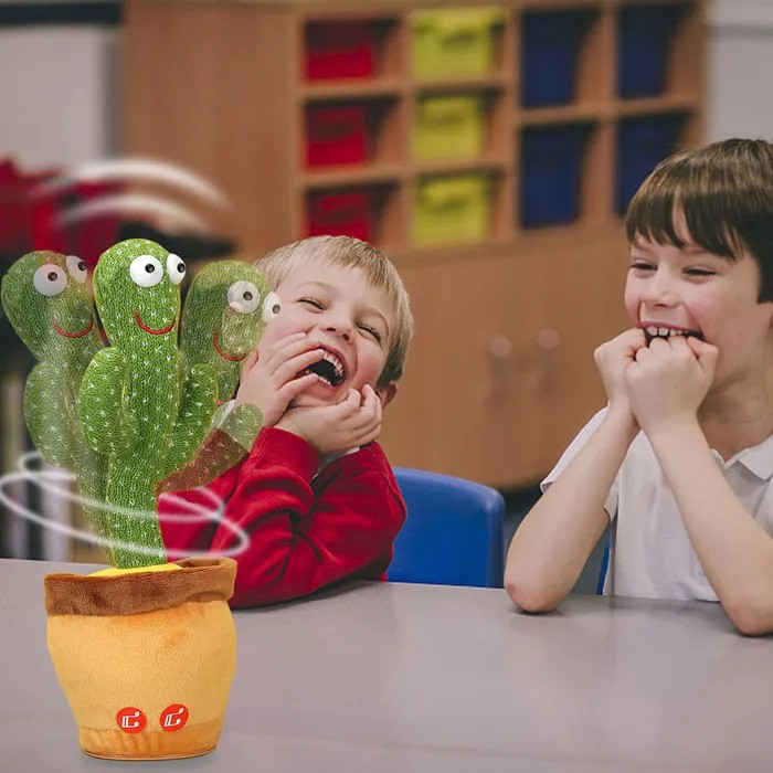 Кактус з акумулятором usb, Танцюючий кактус з піснями Плюшевий декоративний LZ-54 Івано-Франківськ - фото 9