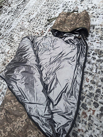 Зимовий спальний мішок просторий -35 Omni-Heat. Спальник ЗСУ. Військовий спальний мішок збільшень 2 Дніпро - photo 1