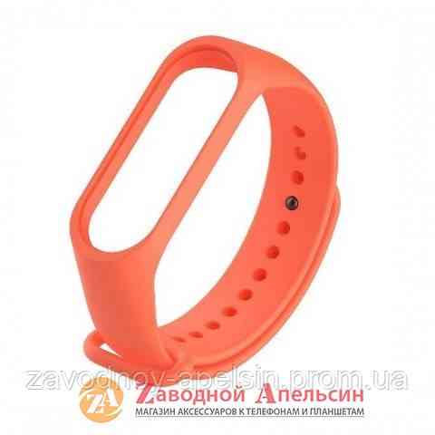 Ремешок фитнес трекера Xiaomi Mi Band 3 4 оранжевый Одесса