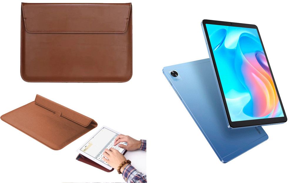 Чохол-конверт VitoCase для realme Pad Mini, з функцією підставки для планшета Коричневий Київ - фото 1