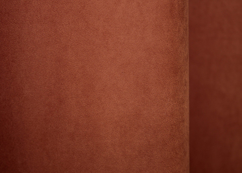 Шторная ткань нубук однотонный, Турция, цвет терракотовый 1512ш Киев - изображение 3