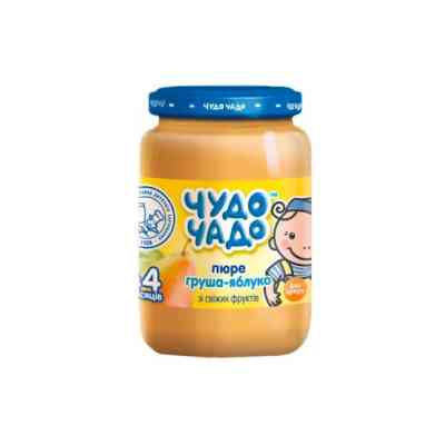 Дитяче пюре Чудо-Чадо Яблуко та Груша з 4 місяців 170 г (4820016251458) Вінниця