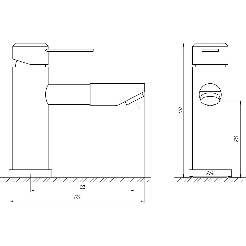 Змішувач для умивальника Globus Lux WIEN SBT2-101N Тернополь - изображение 5