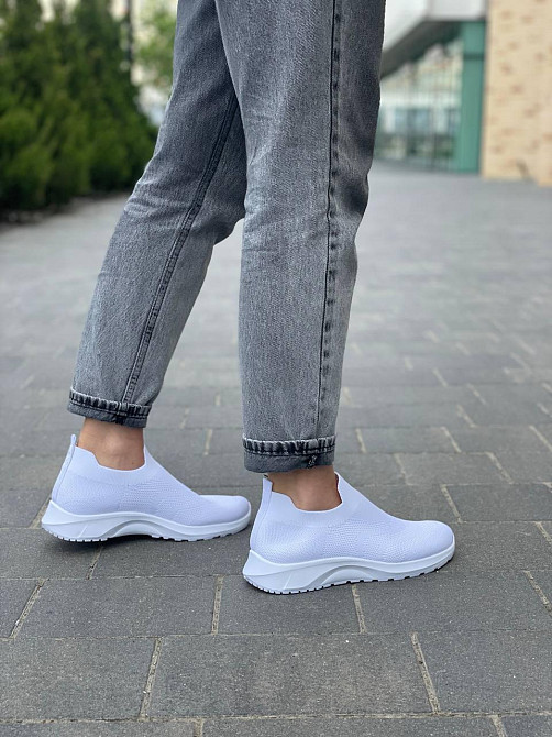 Fashion Жіночі сліпони білі FASHION 300-15 весна-літо / Зручні мокасини сітка літні р. 38-41 Коломия - фото 7